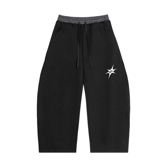 Plaid Waistband Barrel Sweatpants